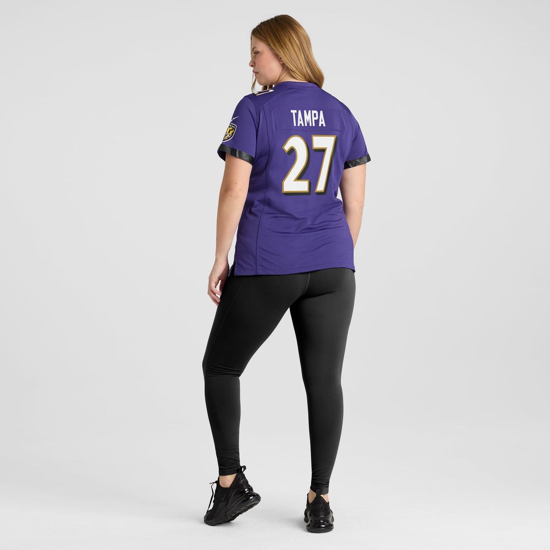 Women's Nike Baltimore Ravens T.J. Tampa Purple Game NFL Jersey