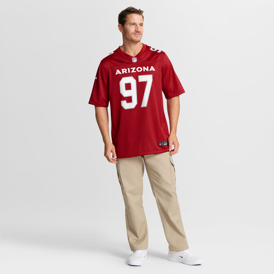 Men's Nike Arizona Cardinals Walter Nolen Cardinal Game Player NFL Jersey