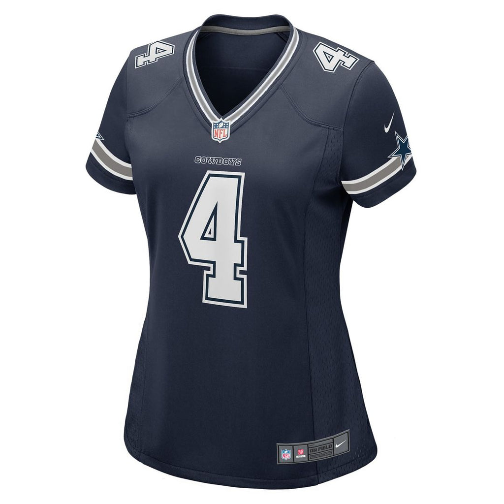 Women's Nike Dallas Cowboys Dak Prescott White Alternate Game NFL Jersey