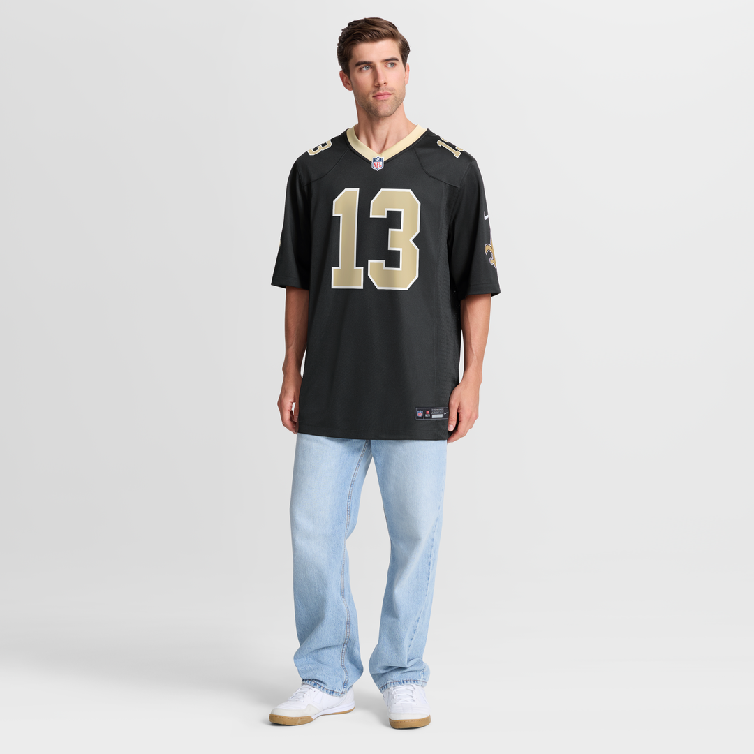 Men's Nike New Orleans Saints Velus Jones Jr. Black Team Game NFL Jersey