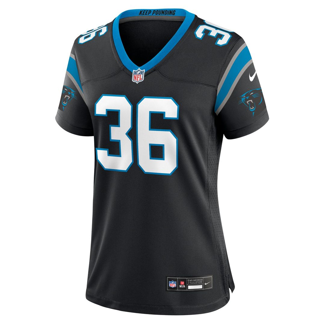 Women's Nike Carolina Panthers Demani Richardson Black Team Game NFL Jersey