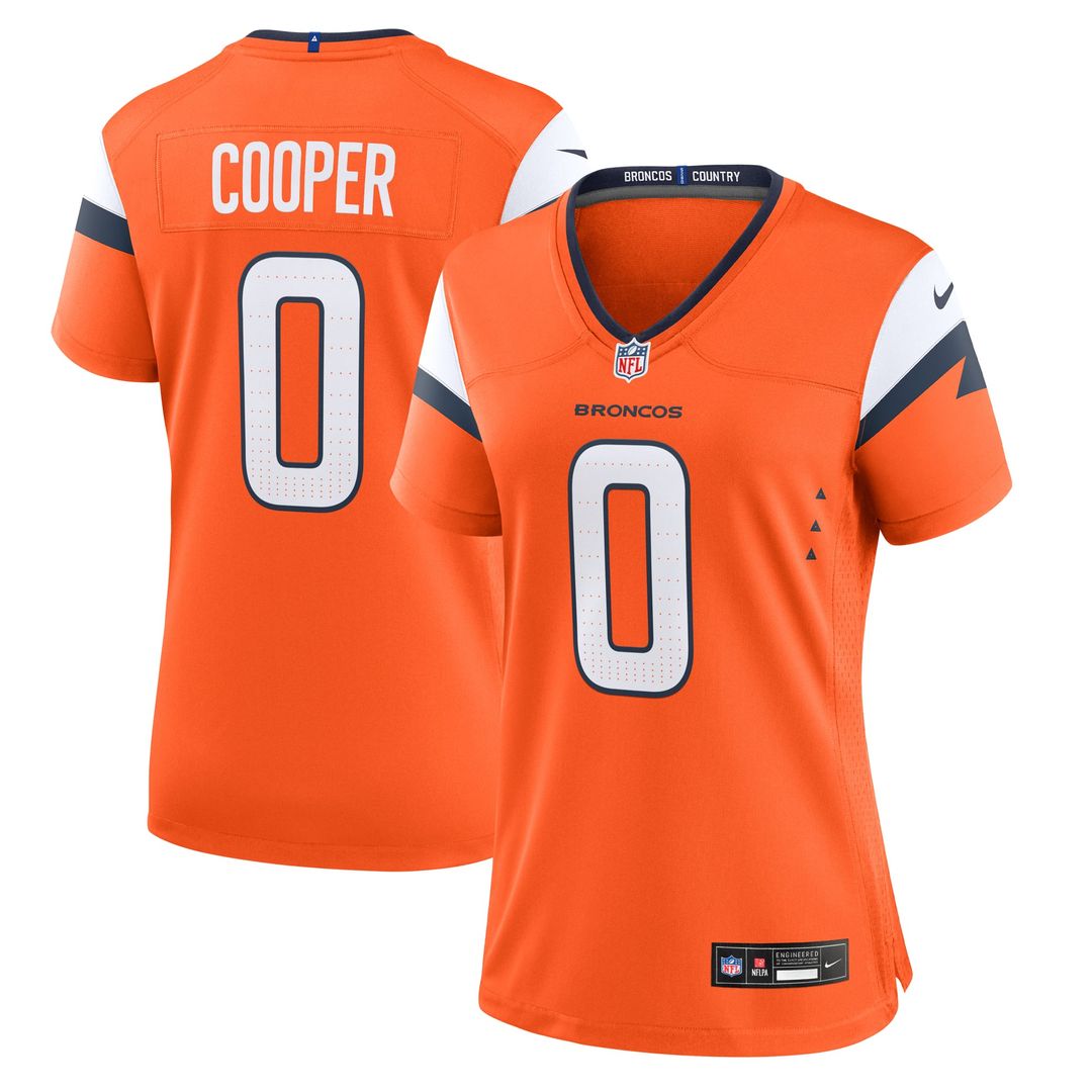 Women's Nike Denver Broncos Jonathon Cooper Orange Team Game NFL Jersey