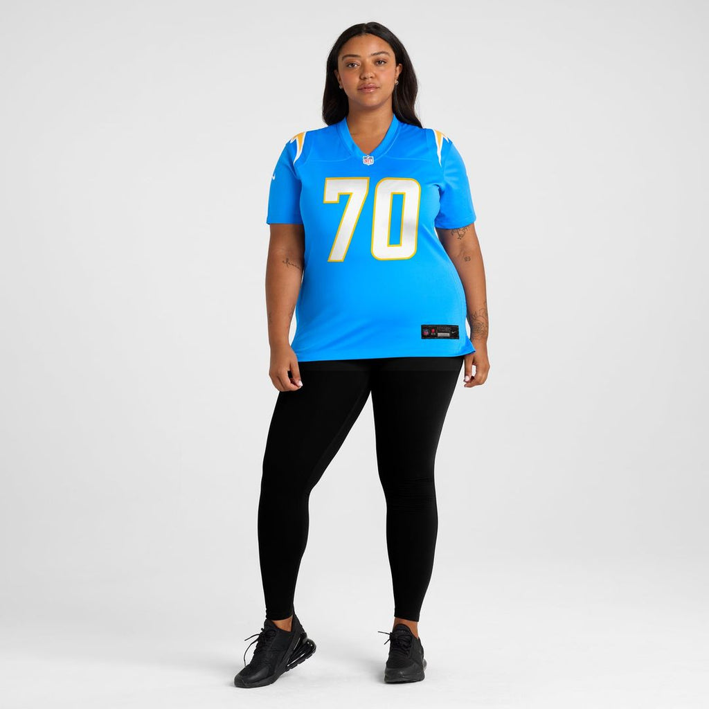 Women's Nike Los Angeles Chargers Rashawn Slater Powder Blue Game NFL Jersey