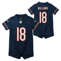 Infant Nike Chicago Bears Caleb Williams Navy Newborn & Game Romper NFL Jersey
