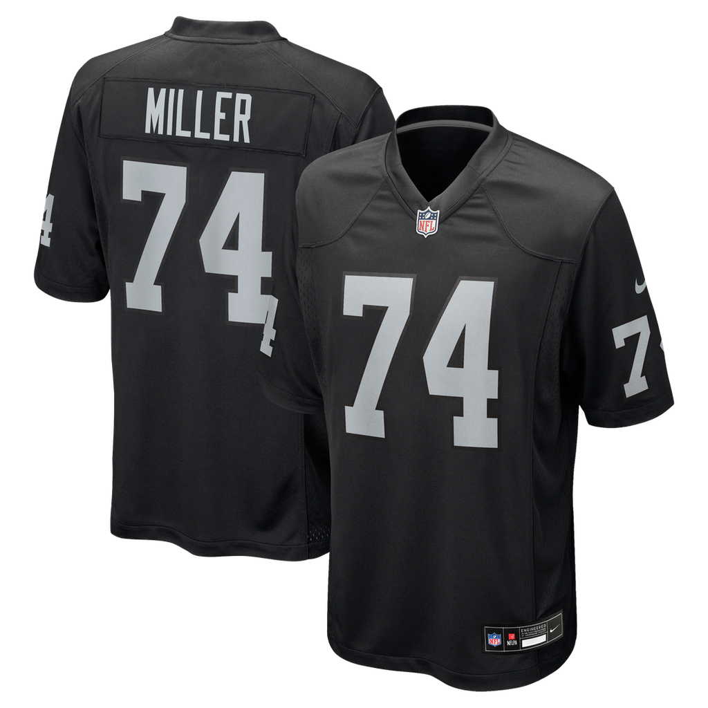 Men's Nike Las Vegas Raiders Kolton Miller Black Game NFL Jersey