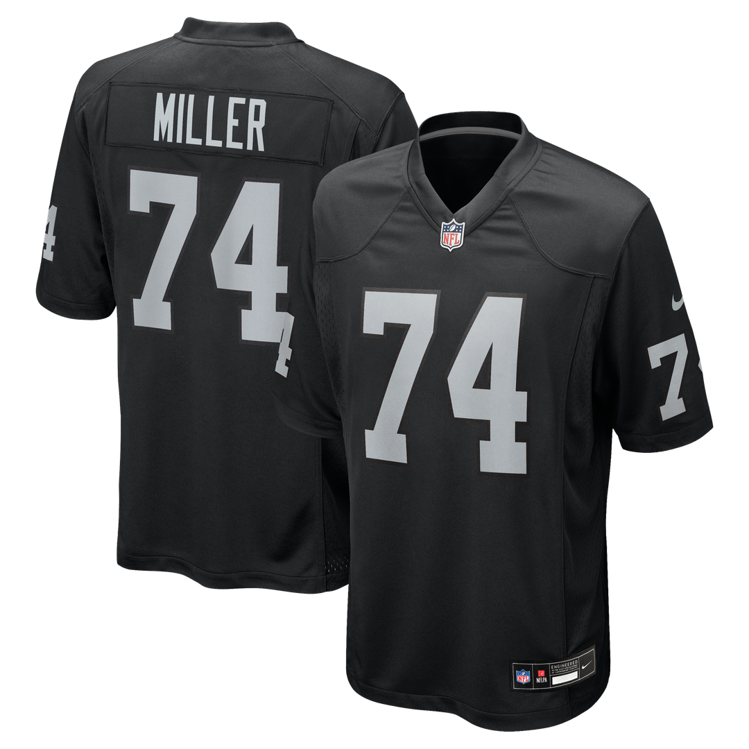 Men's Nike Las Vegas Raiders Kolton Miller Black Game NFL Jersey