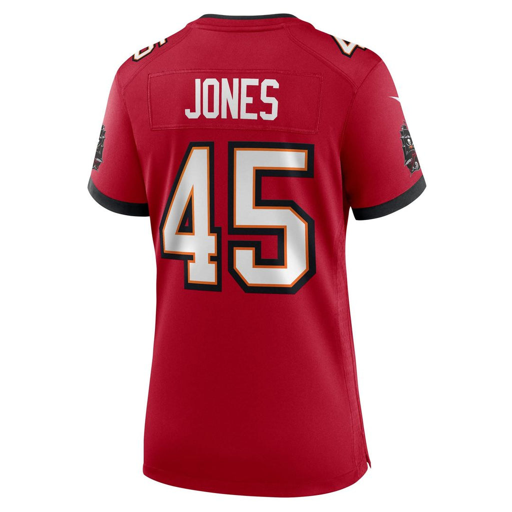 Women's Nike Tampa Bay Buccaneers Deion Jones Red Team Game NFL Jersey