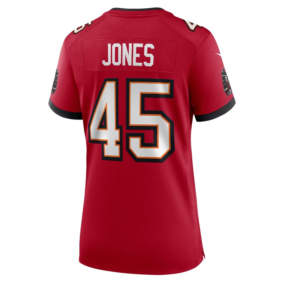 Women's Nike Tampa Bay Buccaneers Deion Jones Red Team Game NFL Jersey
