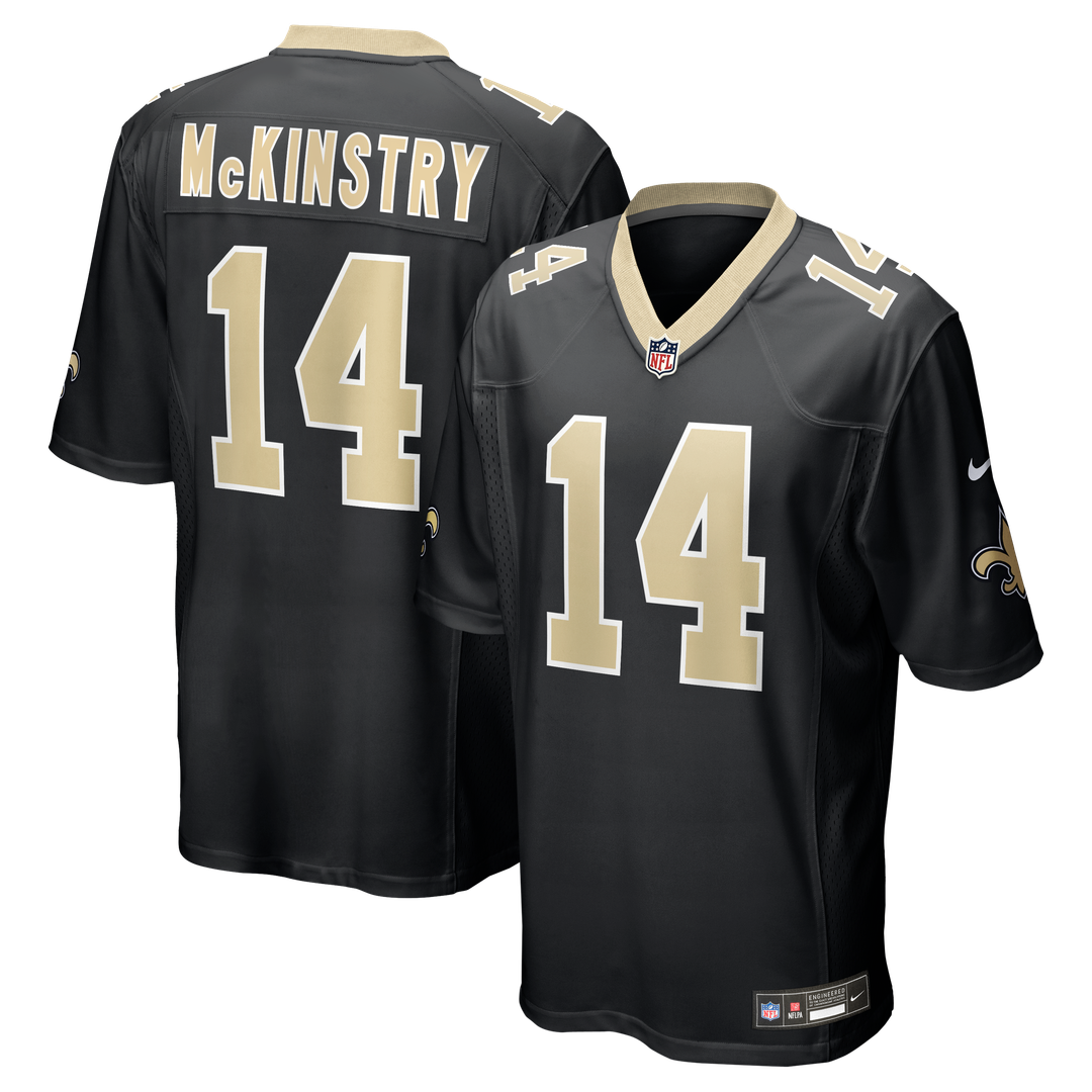 Men's Nike New Orleans Saints Ga'Quincy McKinstry Black Player Game NFL Jersey