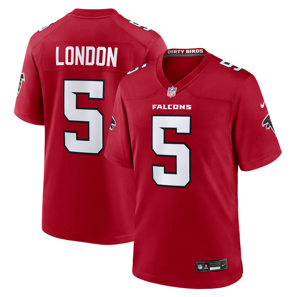 Men's Nike Atlanta Falcons Drake London Red Game NFL Jersey
