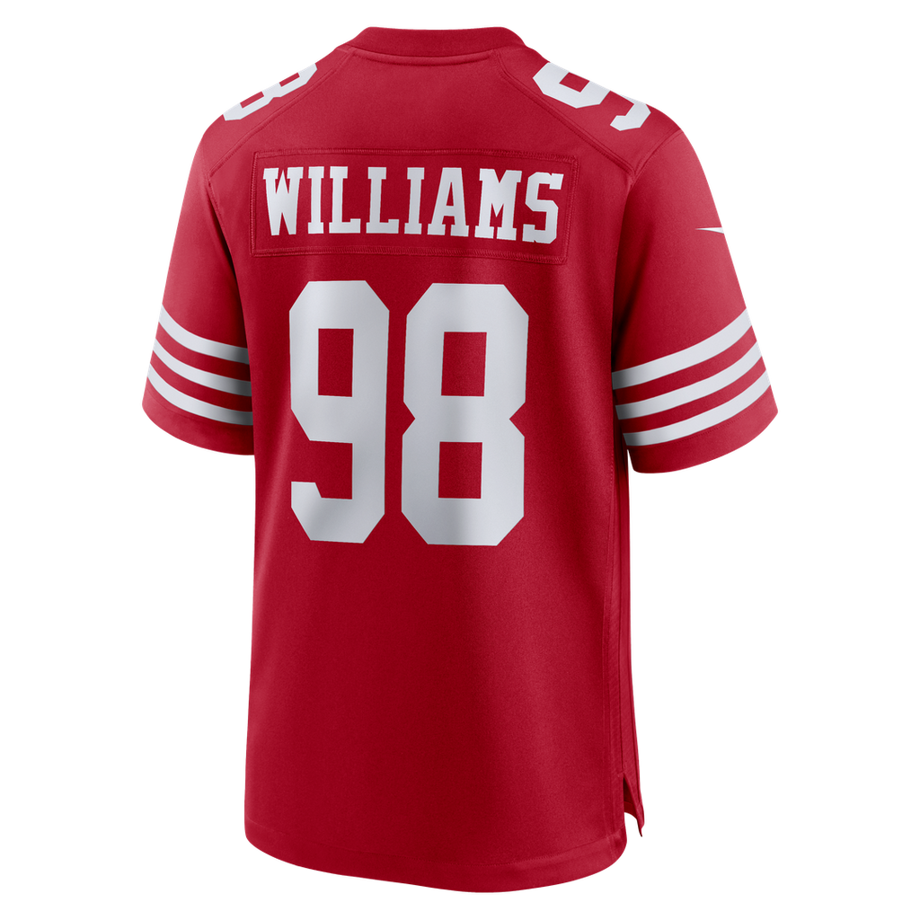 Men's Nike San Francisco 49ers Mykel Williams Scarlet Game Player NFL Jersey