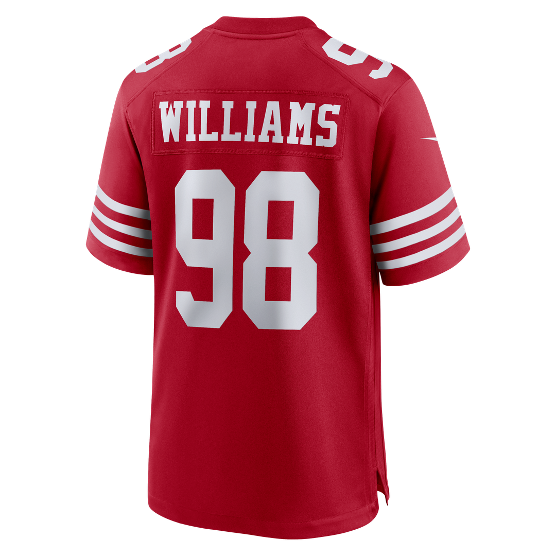 Men's Nike San Francisco 49ers Mykel Williams Scarlet Game Player NFL Jersey