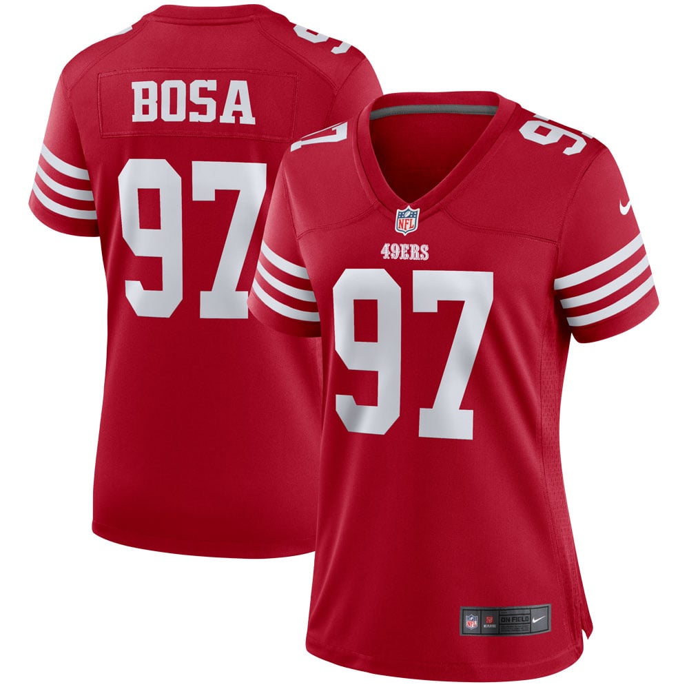 Women's Nike San Francisco 49ers Nick Bosa Scarlet Player NFL Jersey