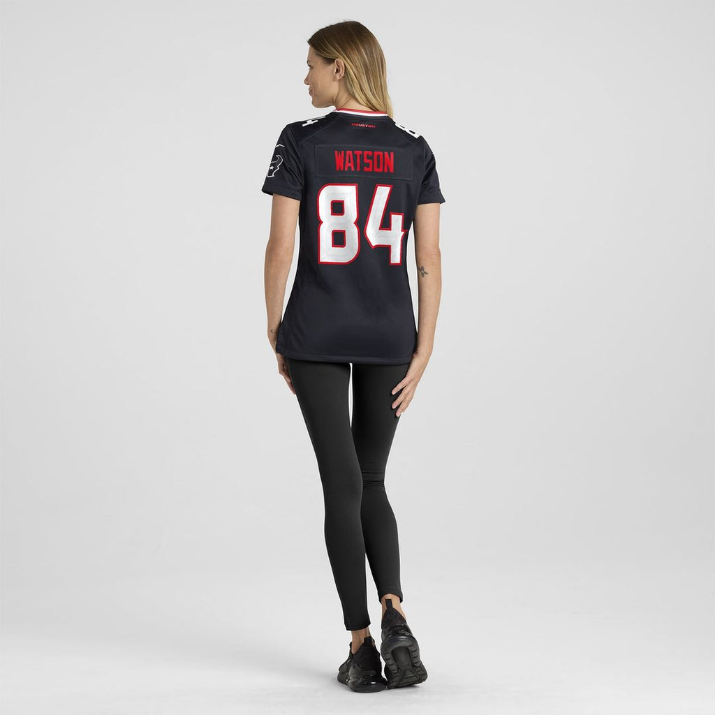 Women's Nike Houston Texans Justin Watson Navy Team Game NFL Jersey