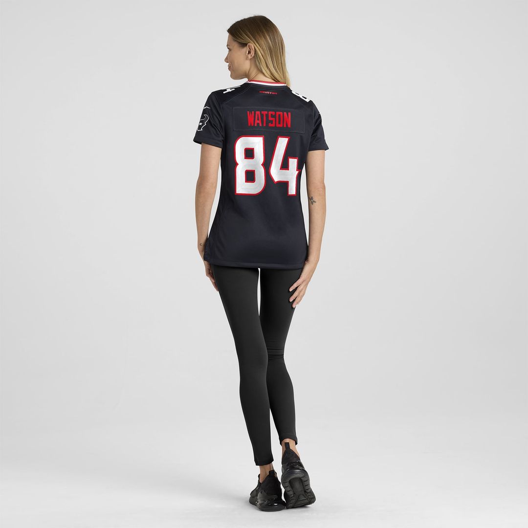 Women's Nike Houston Texans Justin Watson Navy Team Game NFL Jersey