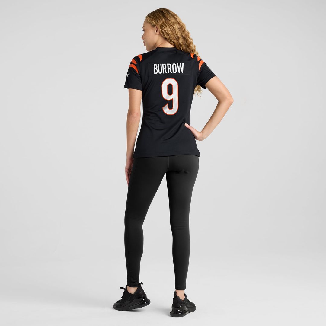 Women's Nike Cincinnati Bengals Joe Burrow Black Player Game NFL Jersey