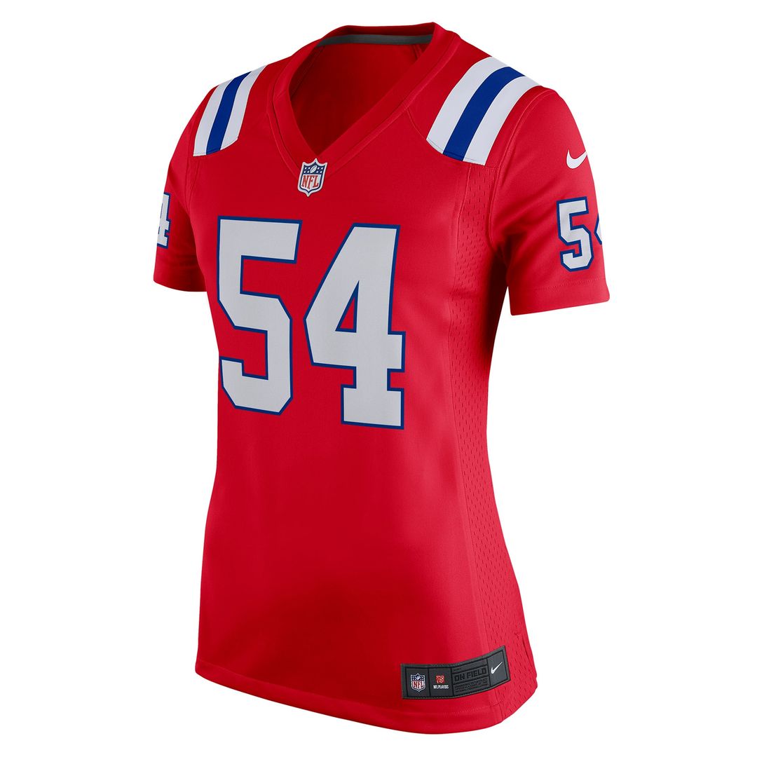 Women's Nike New England Patriots Tedy Bruschi Red Retired Game NFL Jersey