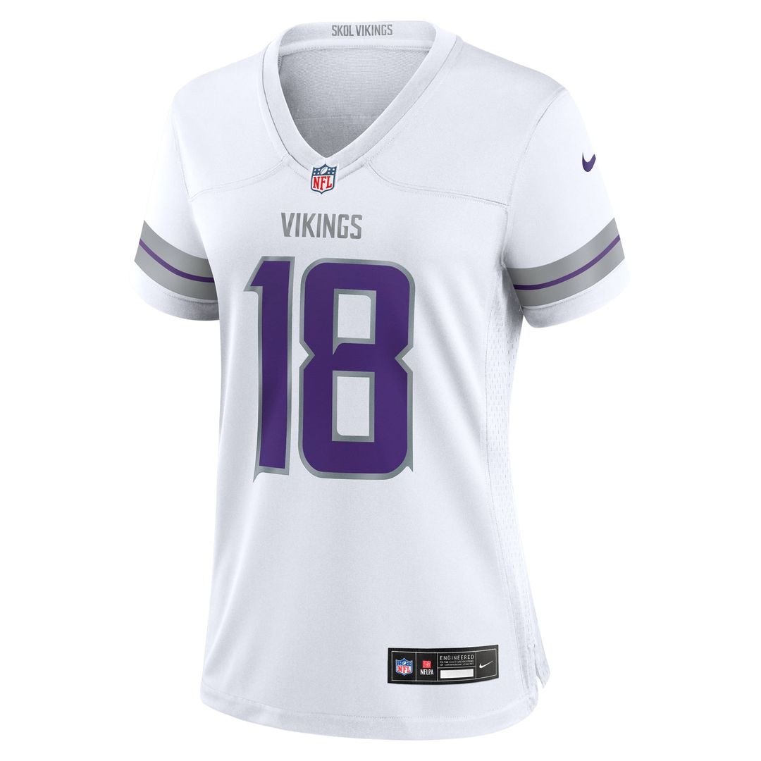 Women's Nike Minnesota Vikings Justin Jefferson Purple Player NFL Jersey