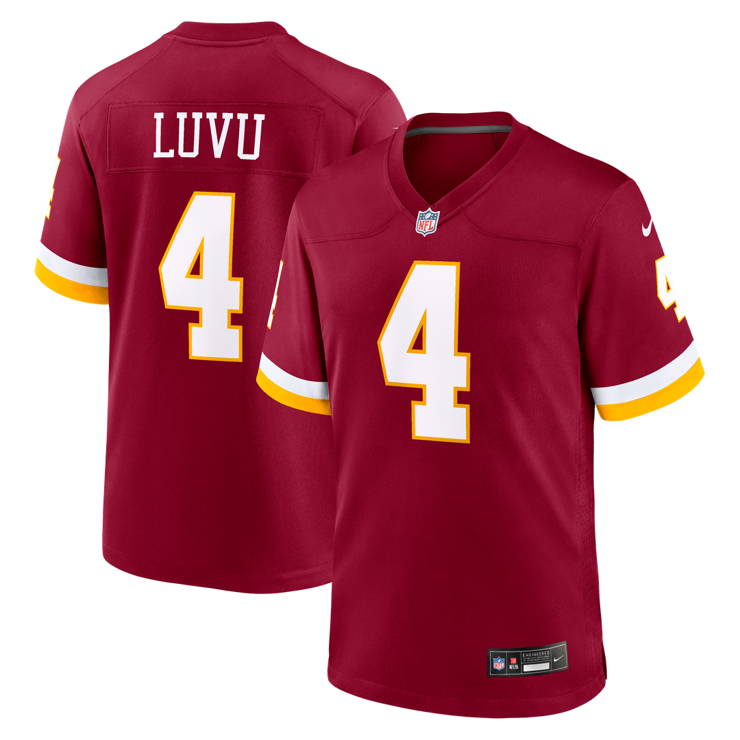 Men's Nike Washington Commanders Frankie Luvu White Game Super Bowl Era NFL Jersey