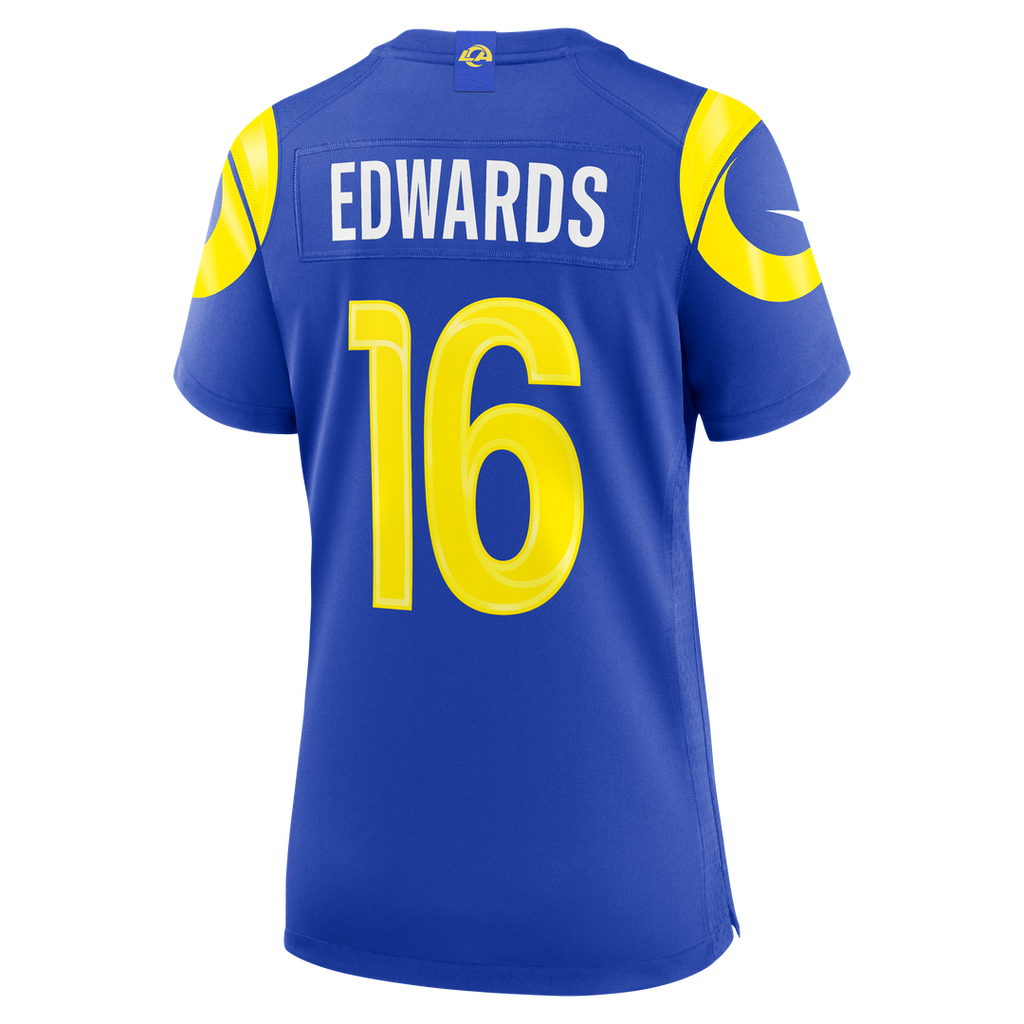 Women's Nike Los Angeles Rams Tru Edwards Royal Team Game NFL Jersey