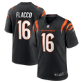 Men's Nike Cincinnati Bengals Joe Flacco Black Team Game NFL Jersey