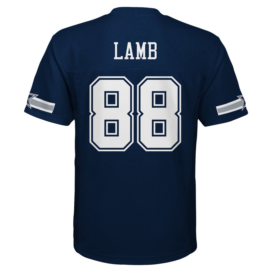 Youth Dallas Cowboys CeeDee Lamb Navy Replica Player NFL Jersey
