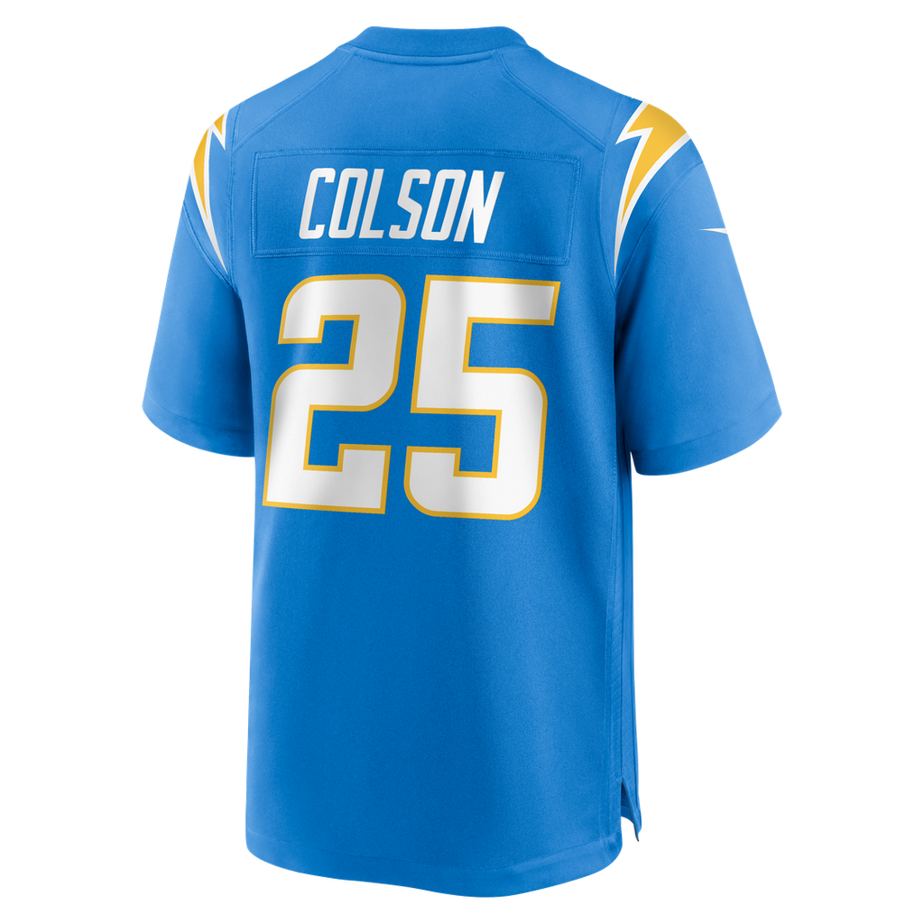 Men's Nike Los Angeles Chargers Junior Colson Powder Blue Team Game NFL Jersey