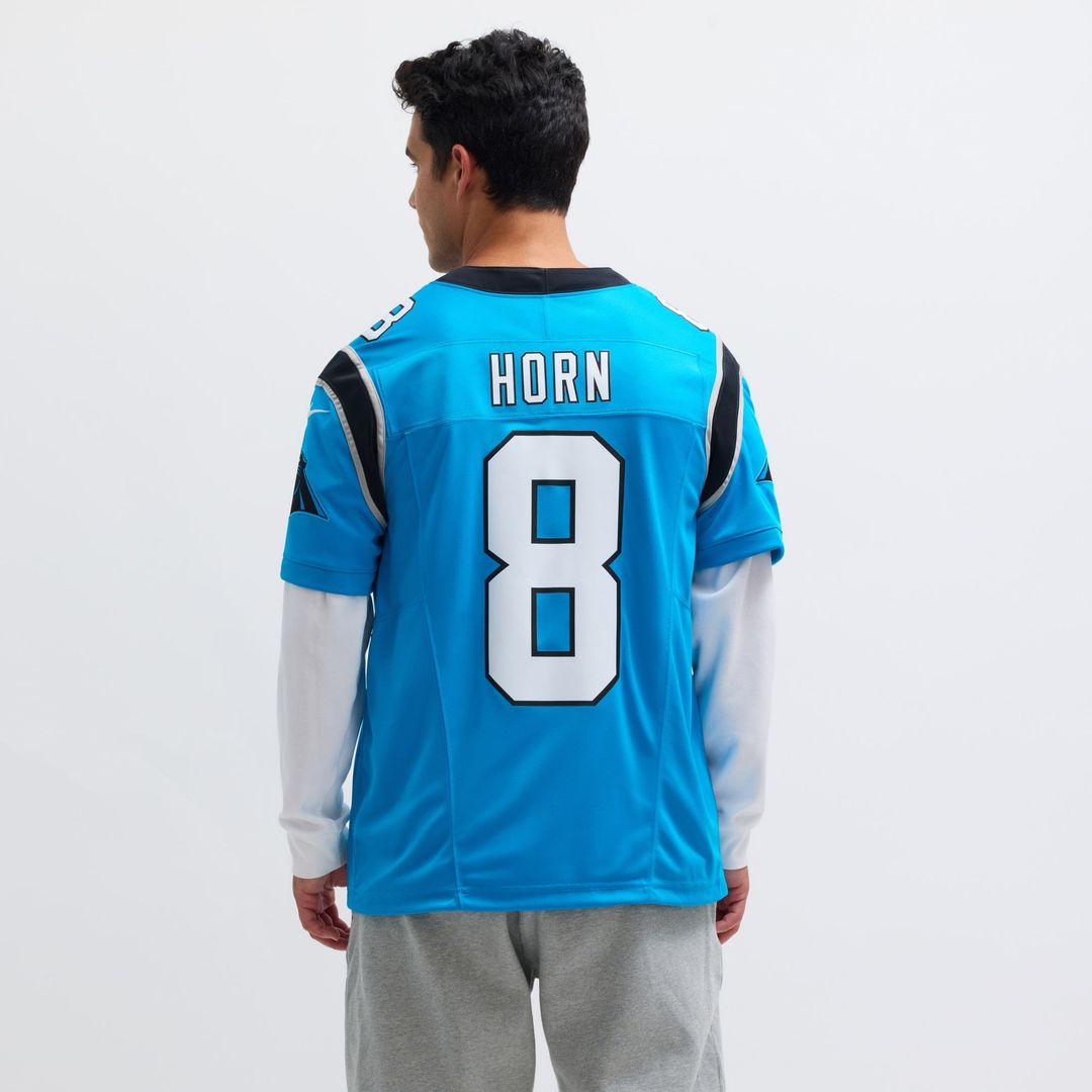 Men's Nike Carolina Panthers Jaycee Horn Blue Vapor F.U.S.E. Limited NFL Jersey