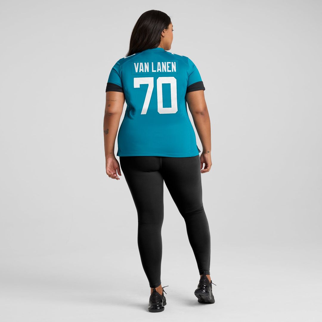 Women's Nike Jacksonville Jaguars Cole Van Lanen Teal Game Player NFL Jersey