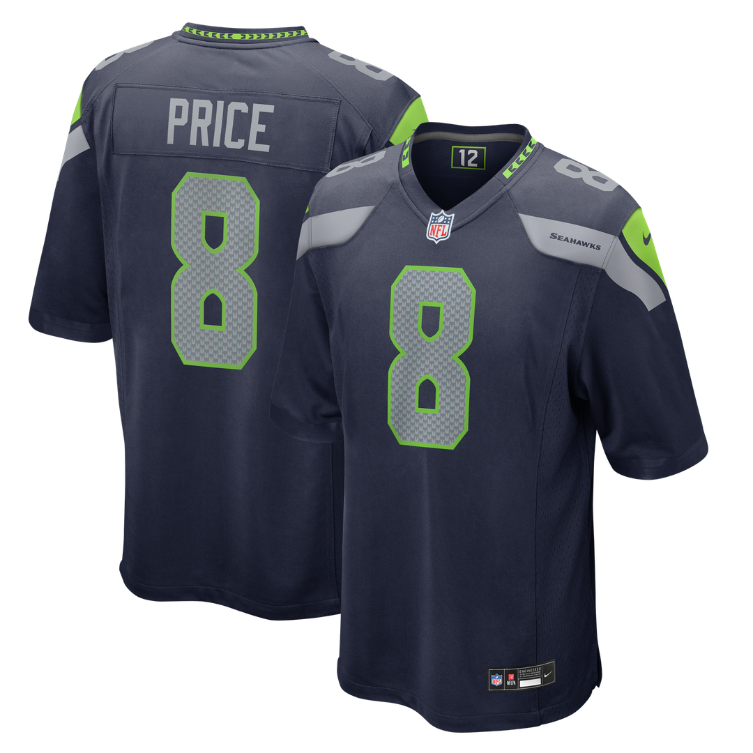 Men's Nike Seattle Seahawks Jadarian Price College Navy 2026 NFL Draft First Round Pick No. 32 Team Game NFL Jersey