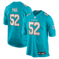 Men's Nike Miami Dolphins Patrick Paul Aqua Game NFL Jersey