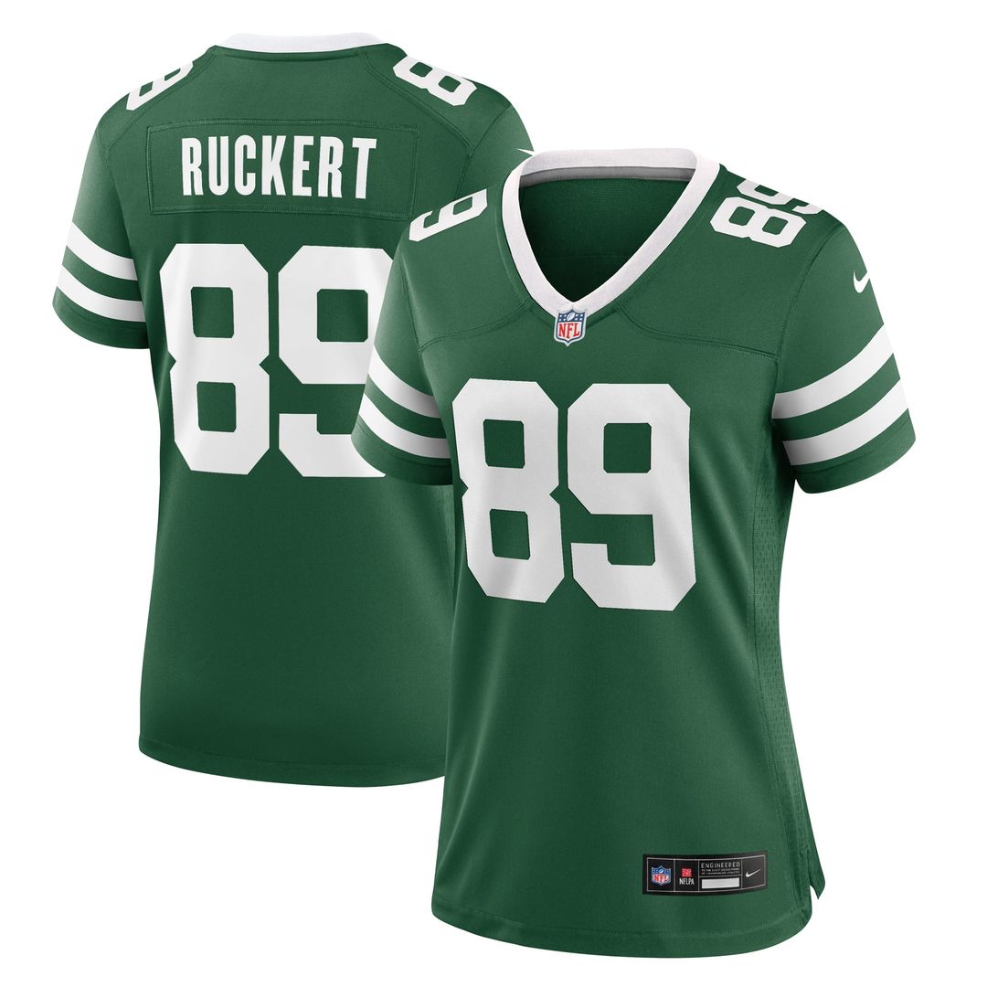 Women's Nike New York Jets Jeremy Ruckert Legacy Green Game NFL Jersey
