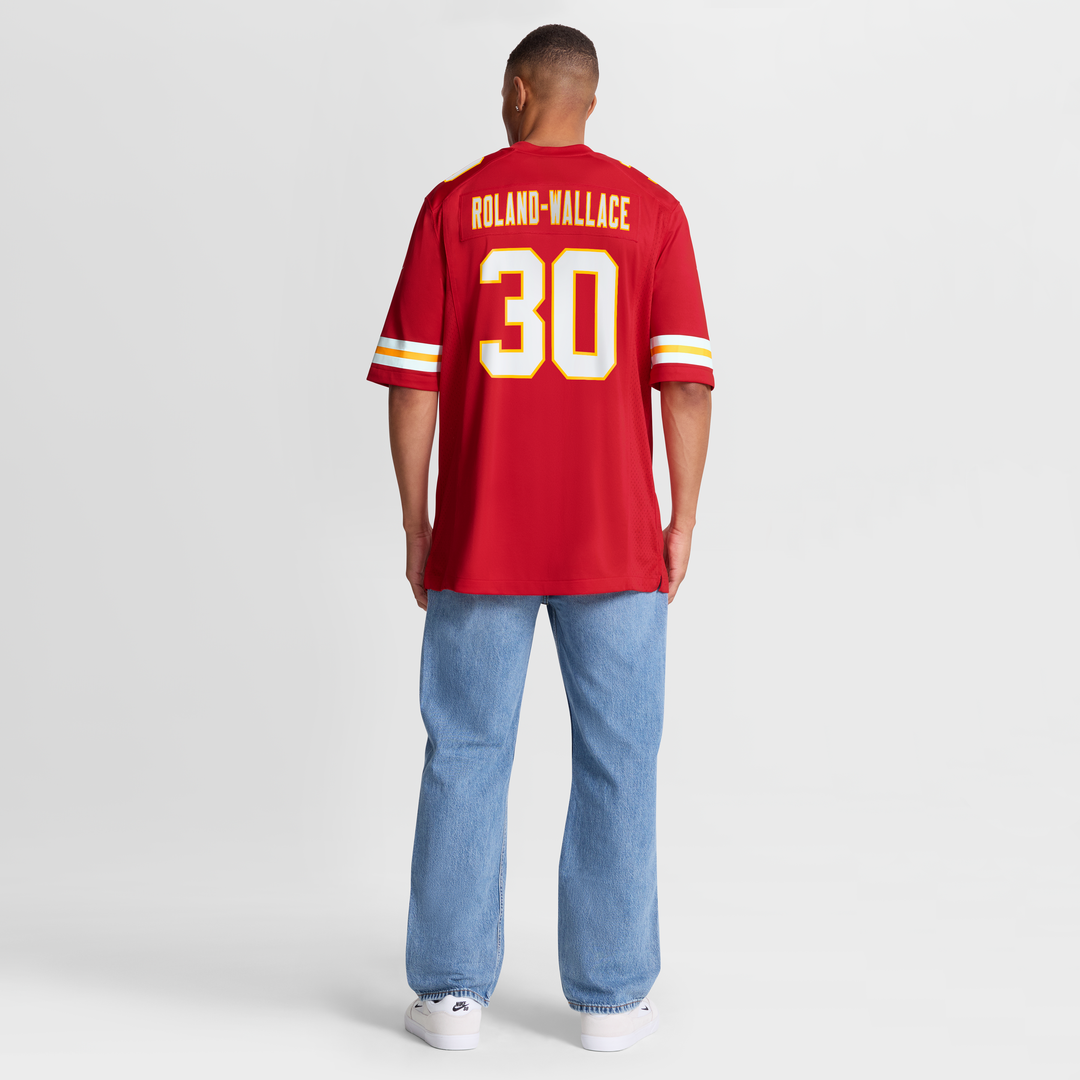 Men's Nike Kansas City Chiefs Chris Roland-Wallace Red Game NFL Jersey