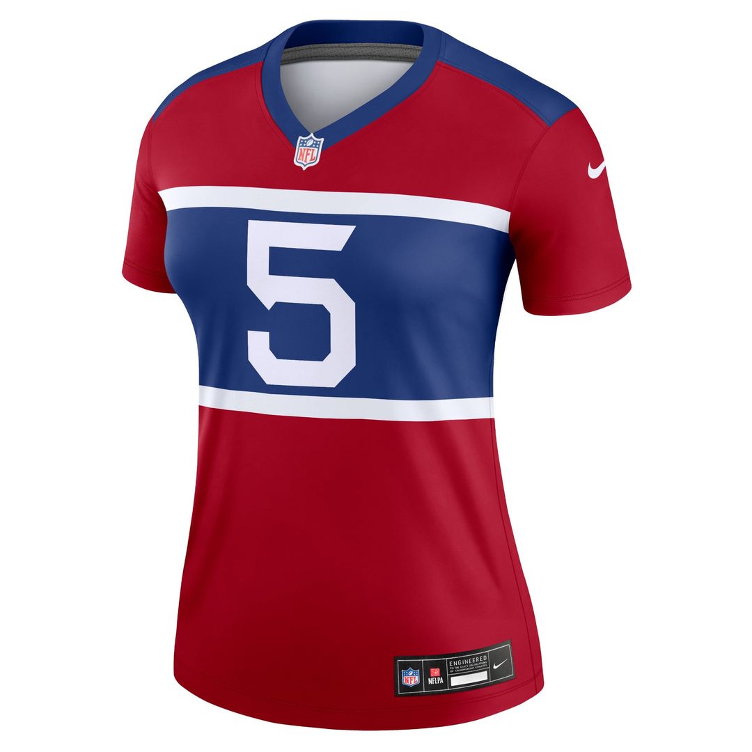 Women's Nike New York Giants Kayvon Thibodeaux Red Alternate Legend Player NFL Performance Top