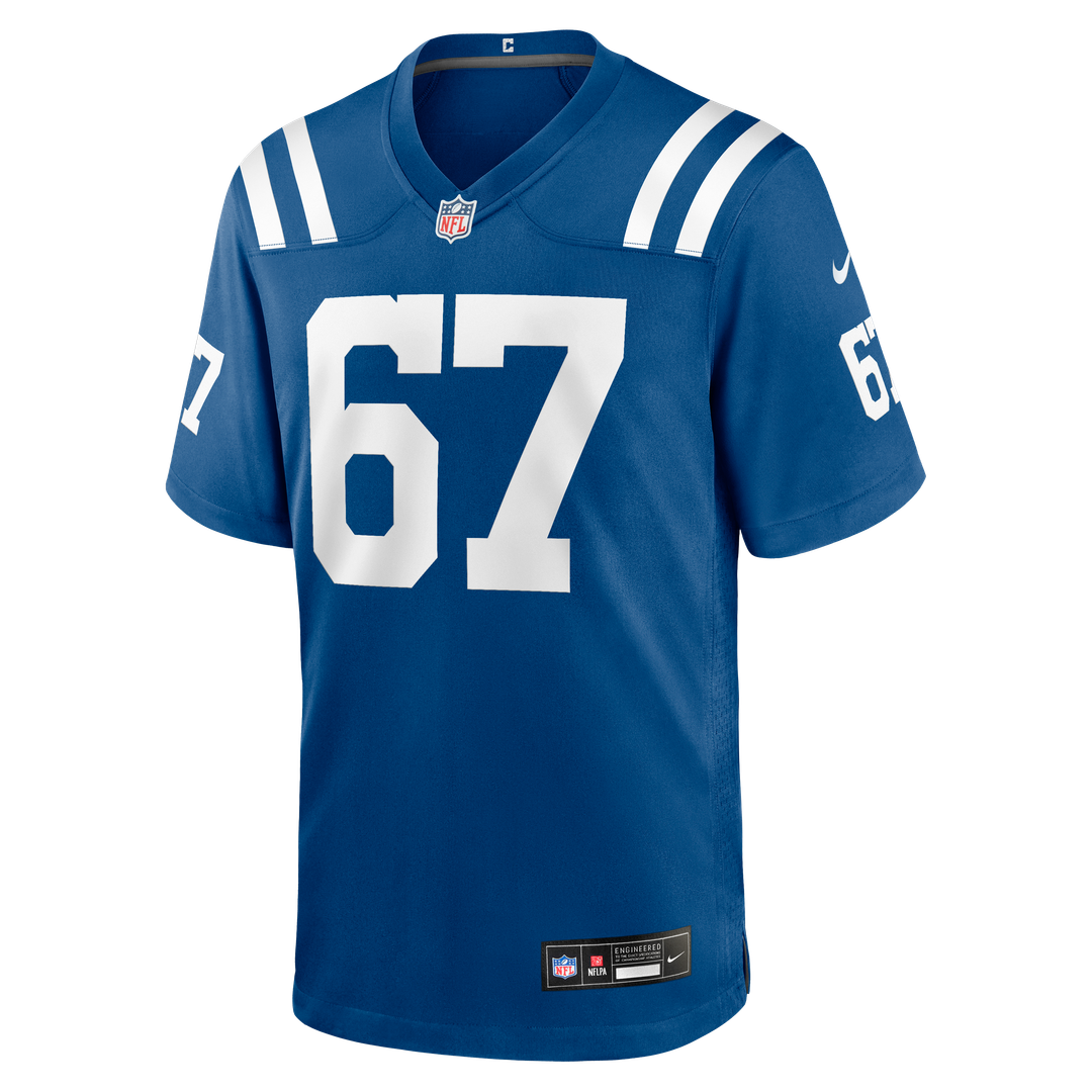 Men's Nike Indianapolis Colts Luke Tenuta Royal Team Game NFL Jersey