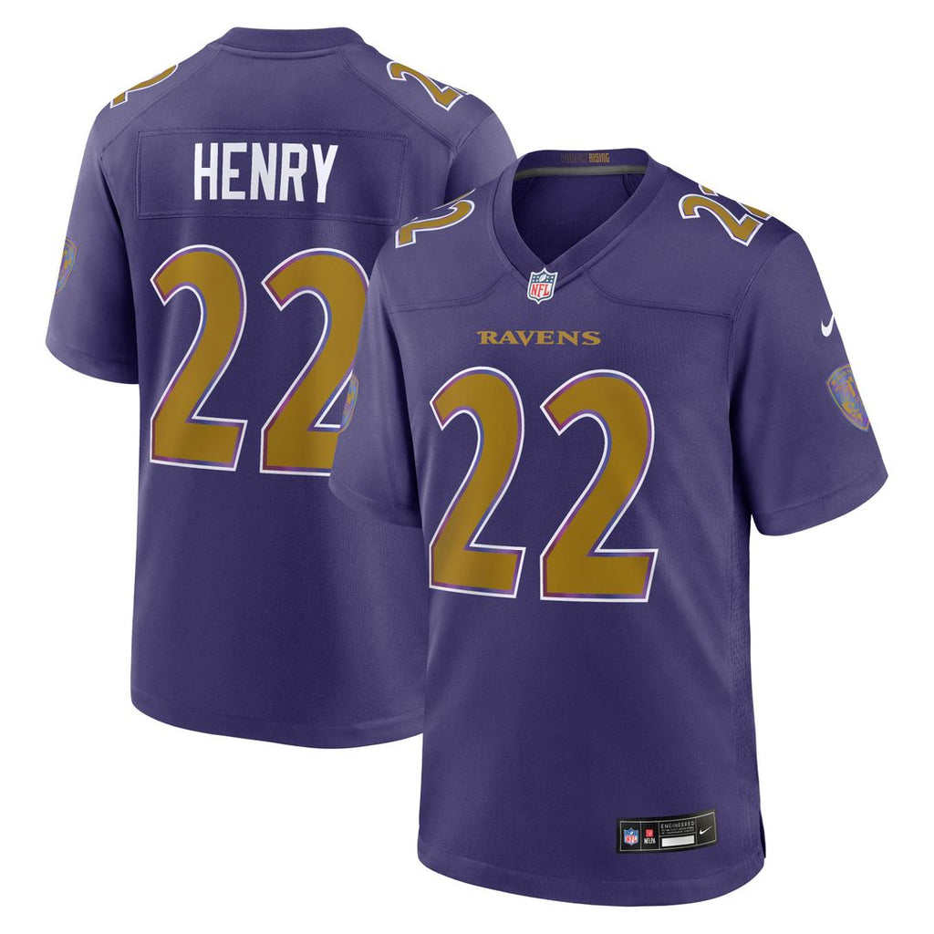 Men's Nike Baltimore Ravens Derrick Henry Purple Alternate Game NFL Jersey