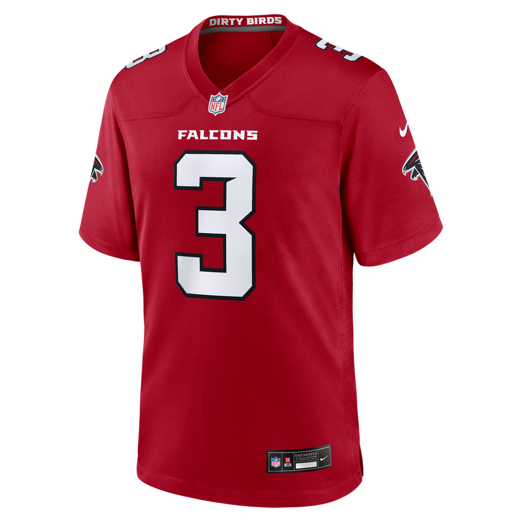 Men's Nike Atlanta Falcons Jessie Bates III Red Game NFL Jersey