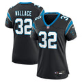 Women's Nike Carolina Panthers Trevin Wallace Black Team Game NFL Jersey