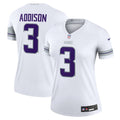 Women's Nike Minnesota Vikings Jordan Addison White Alternate Legend Player NFL Performance Top