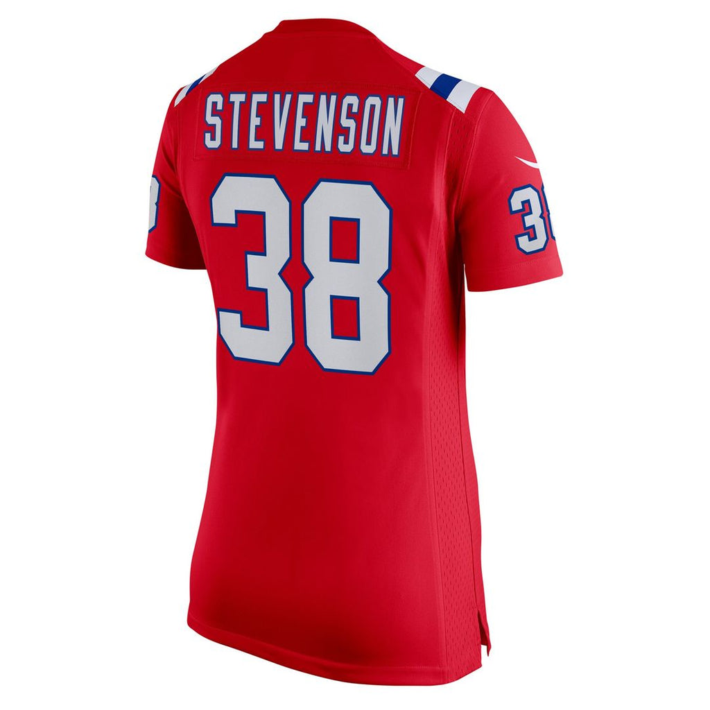 Women's Nike New England Patriots Rhamondre Stevenson Red Team Game NFL Jersey