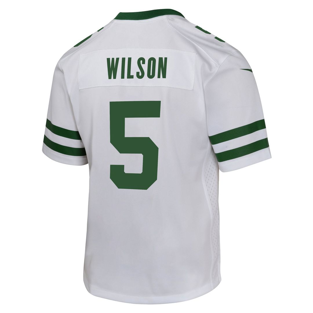 Youth Nike New York Jets Garrett Wilson Green Game NFL Jersey