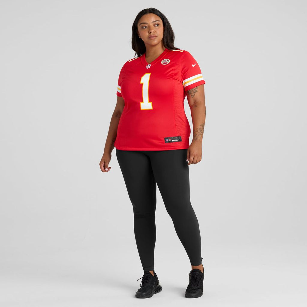 Women's Nike Kansas City Chiefs Number 1 Mom Red Game NFL Jersey