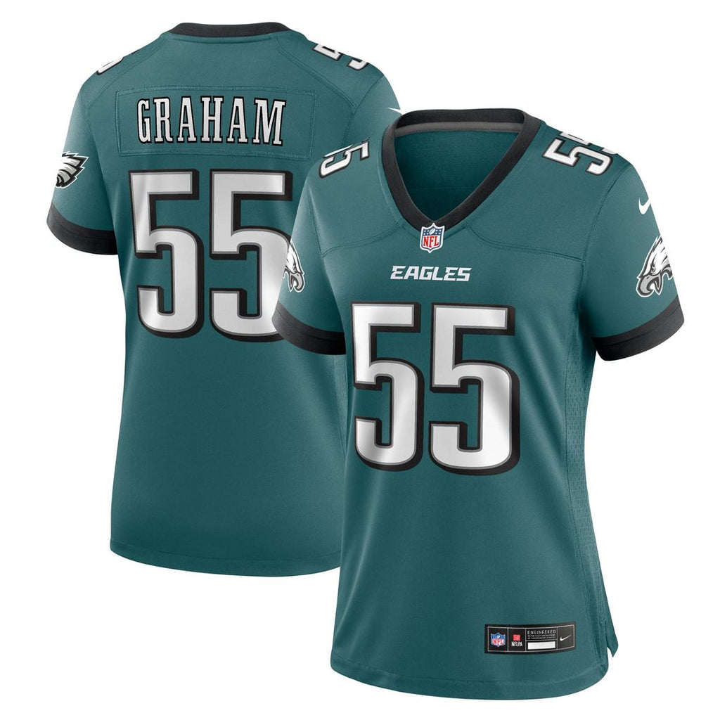 Women's Nike Philadelphia Eagles Brandon Graham Kelly Green Alternate Game NFL Jersey