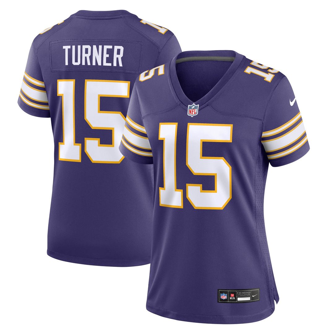 Women's Nike Minnesota Vikings Dallas Turner Purple Alternate Game NFL Jersey