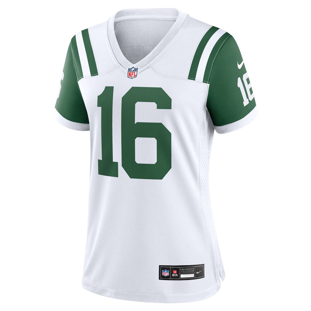 Women's Nike New York Jets Vinny Testaverde White Classic Alternate Retired Player Game NFL Jersey