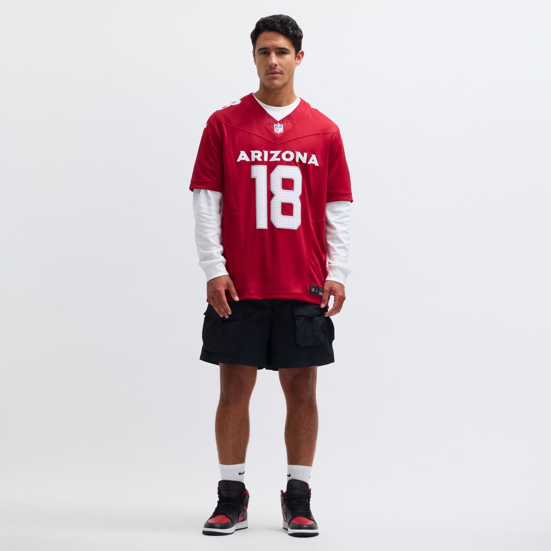 Men's Nike Arizona Cardinals Marvin Harrison Jr. Cardinal Vapor F.U.S.E. Limited NFL Jersey