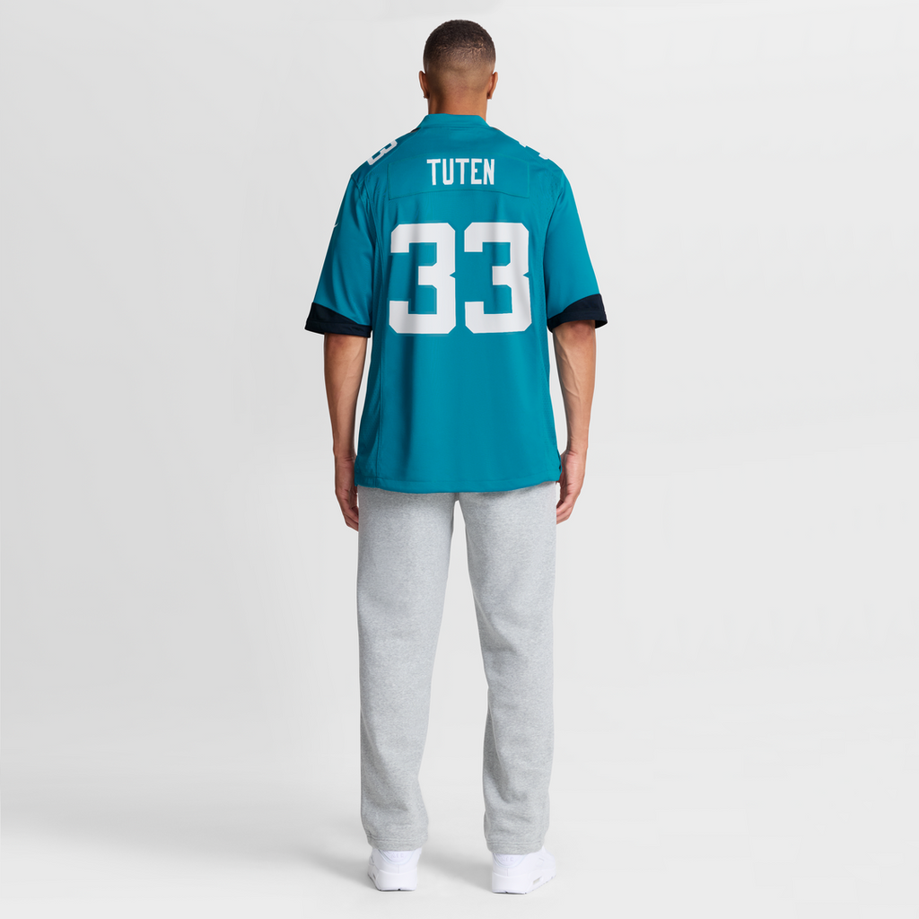 Men's Nike Jacksonville Jaguars Bhayshul Tuten Teal Team Game NFL Jersey
