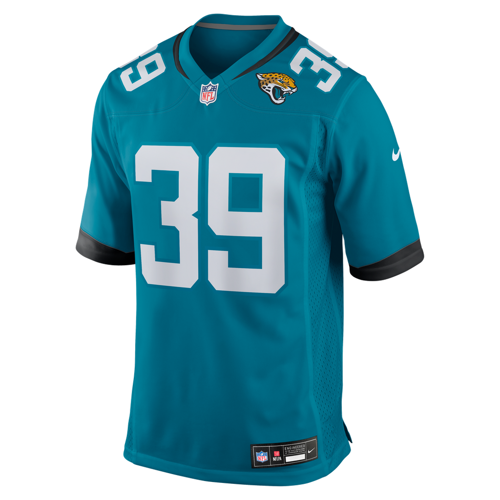 Men's Nike Jacksonville Jaguars Cam Little Teal Team Game NFL Jersey