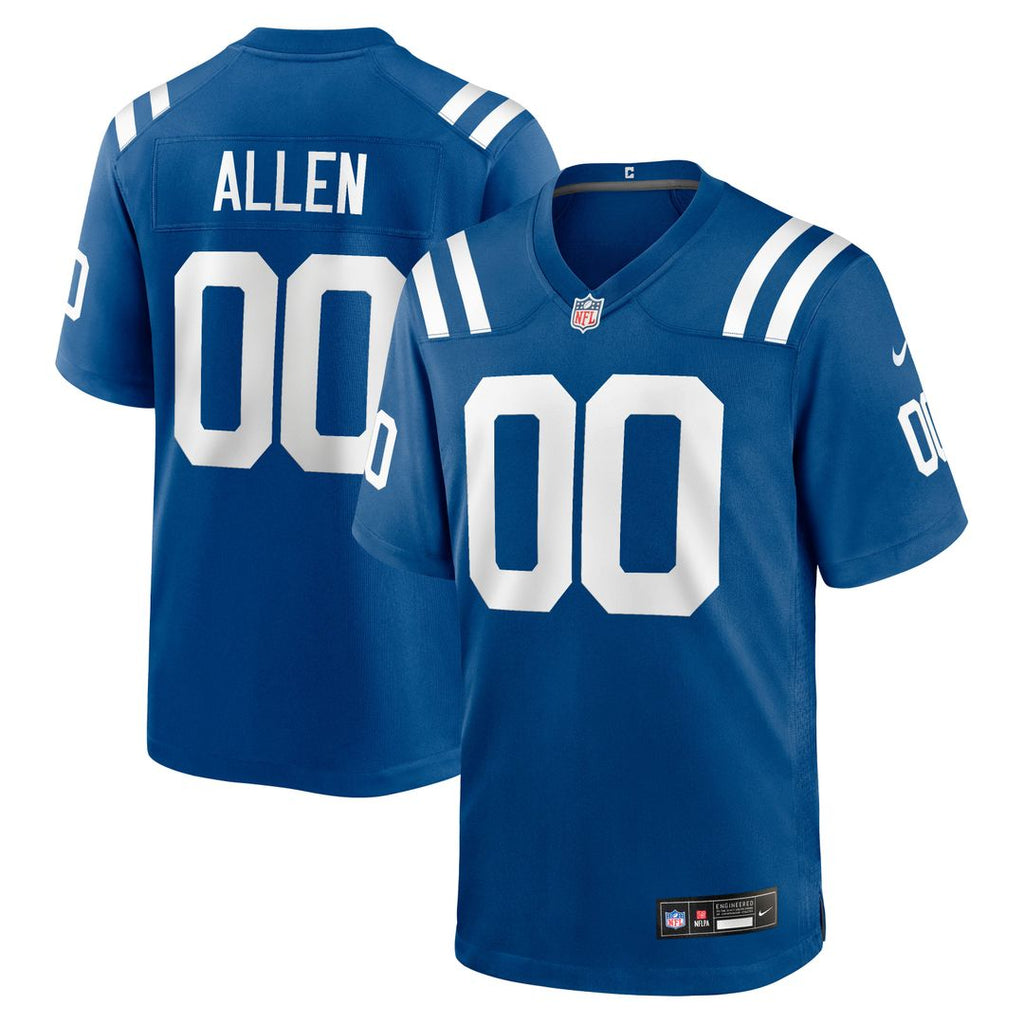 Men's Nike Indianapolis Colts CJ Allen Royal Game NFL Jersey