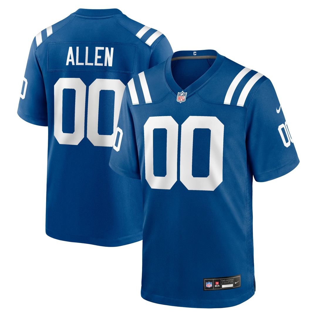 Men's Nike Indianapolis Colts CJ Allen Royal Game NFL Jersey